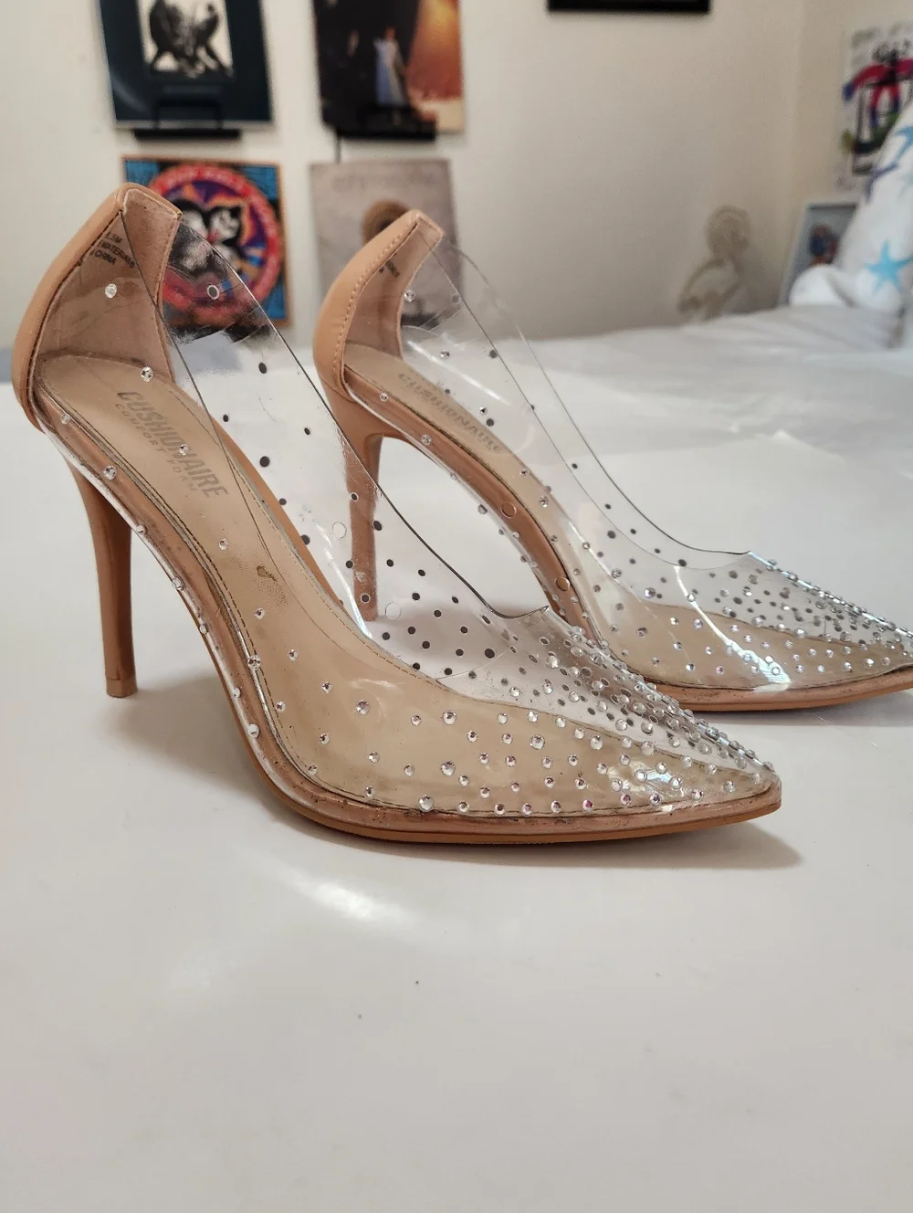 Cushionaire Glam Rhinestone Wedding Prom Formal Heels Size 8.5